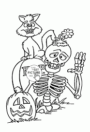 I've got quite a few adult coloring pages just waiting for you already. Skeleton And Black Cat Coloring Pages For Kids Halloween Printables Fr Halloween Coloring Pages Halloween Coloring Pictures Halloween Coloring Pages Printable