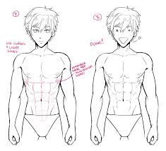 Free download 51 best quality step by step anime drawing at getdrawings. Many People Have Trouble Defining The Abs Or Just Don T Know Where They Should Be Best Is To Look At A Photo Refere Guy Drawing Draw Abs Body Drawing Tutorial