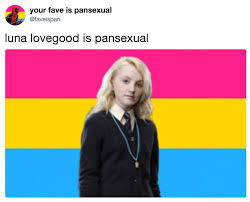 As a result, they are attracted to all genders. Luna Lovegood Is Pansexual Problematic Fave Know Your Meme