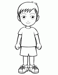 Best 25 coloring pages for boys ideas on pinterest. A Coloring Page Of A Little Boy Coloring Home