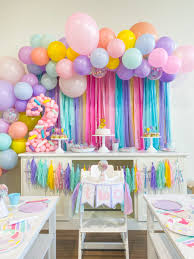 We wanted to set the theme as soon as our guest arrived so we added lots of ice cream themed decorations. Two Sweet Sprinkle Second Birthday Party Sierra Miller