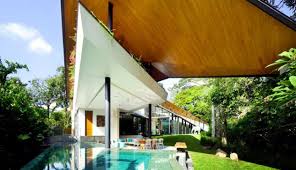 The depth of a lot is the dimension measured from the front of the lot to the extreme Modern House In Singapore With Trapezoid Shape On A Triangular Plot Interior Design Ideas Ofdesign