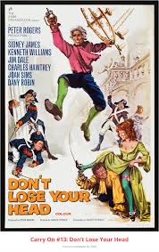 Carry On 13 Don T Lose Your Head Movie Posters Vintage Old Movie Posters Comedy Movies