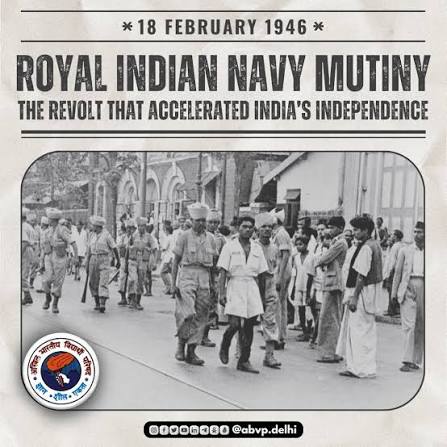 18 February 1946 — A spark that shook the Empire. The Royal Indian Navy Mutiny was not just a revolt, it was a declaration that India would no longer bow. The courage