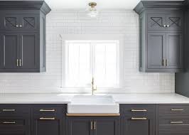 After looking at a few different types and styles of white subway tiles, i decided to go. Hot New Kitchen Trend Dark Cabinets Subway Tile Shiplap Home Bunch Interior Design Ideas