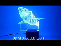 Amazing 3d Shark Led Nigh Light In 7 Colors For Kids Room Or For Decoration Shark Youtube