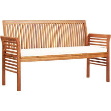 Mit dieser praktischen sitzbank holen sie sich einen echten hingucker in ihren flur. 3 Sitzer Gartenbank Mit Kissen 150 Cm Massivholz Akazie