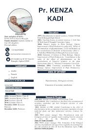 blue professional modern CV resume