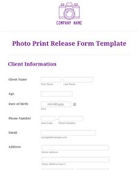 Sending out a photography questionnaire to your clients is simple in iris. Photography Session Names