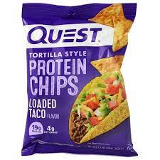 Quest Protein Tortilla Chips Loaded Taco Single Bag Protein Chips High Protein Snacks Protein Snacks