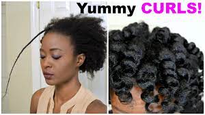 Yummy Heatless Curls On 4c Natural Hair Luxe Organix Spoolies Hair Curlers Video Read The Article Here Natural Hair Styles 4c Natural Hair Hair Curlers