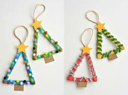 Weihnachten Basteln Kinder Tannenbaume Eisstiele Baumschmuck Basteln Weihnachten Weihnachtsgeschenke Basteln Weihnachtskarten Basteln Mit Kindern
