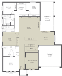 Design Ten Floorplan Option B From The Weeks And Macklin Homes Choice Series A Versatile Design Ideal House Design 4 Bedroom House Plans Small House Plans
