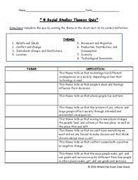 Ninth grade is an exciting time for most teens. 5th Grade Social Studies 8 Themes Quiz Pdf By Where The Green Class Grows
