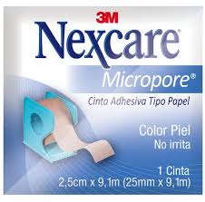 Nexcare Micropore Cinta Adhesiva 25 Mm X 9 1 Mts Beige