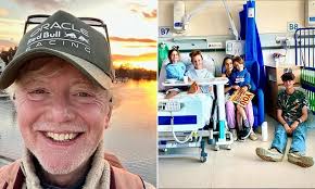 Chris Evans reveals son Eli, 13, is recovering from an operation as he  shares rare family snap in hospital