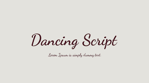 Still as before, naishila also be used to meet the growing market of design today. Dancing Script Font Family Download Free For Desktop Webfont