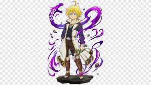 Check spelling or type a new query. Yellow Haired Male Anime Character Illustration Meliodas The Seven Deadly Sins Purple Violet Png Pngegg