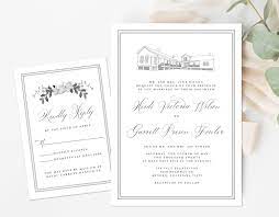 Custom Venue Wedding Invitation Formal Venue Wedding Invite Etsy Wedding Invitation Card Design Wedding Invitations Wedding Invitation Cards