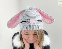 CROCHET PATTERN Sunny the Sleepy Bunny Hat