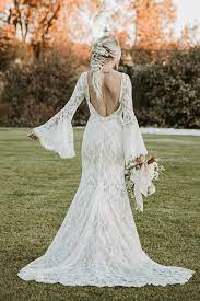 Custom Lace Wedding Dress With Bell Sleeves By Casablanca Bridal As If Style 2 Bell Sleeve Wedding Dress Lace Wedding Dress With Sleeves Custom Wedding Dress