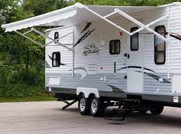 7 Tips For Keeping Your Rv Awnings In Top Shape Recreational Vehicles Travel Trailer Camping Camper Awnings