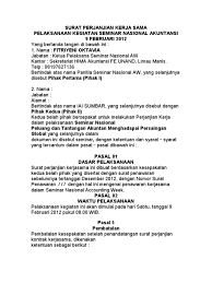 Contoh surat perjanjian kerjasama usaha bisnis. Surat Perjanjian Kerja Sama