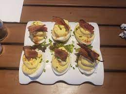 Church Lady Deviled Eggs From Homecomin Kitchen At Disney Springs Food Activities Travel Food Florida