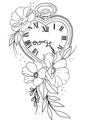 Pocket watches were a popular men's fashion item. Pin By Machotattoo Camacho On Tattoo Ideas Clock Tattoo Design Tattoo Outline Drawing Tattoo Stencil Outline