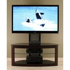 The black teleconferencing tv stand features 2 shelves for flat screen media equipment. Modern Tv Stands For Flat Screens Ideas On Foter