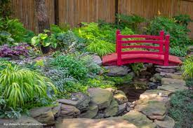 Bridge Over Calming Waters Garden Design Outdoor Living Garden