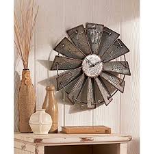 Shop our collection of finely crafted precision quartz or mechanical wall clocks. Metal Windmill Rustic Country Primitive Clock Wall Decor Walmart Com Walmart Com