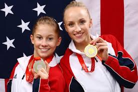 Nastia is a famous gymnastics medallist who has received various medals. Photos Of Nastia Liukin And Shawn Johnson Popsugar Fitness