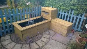 (use a residual current device for safety.) pull the liner taut to creat a neat finish then, using long brass screws, fix the planks in place. Raised Timber Pond With Waterfall And Bench 8 Steps With Pictures Instructables