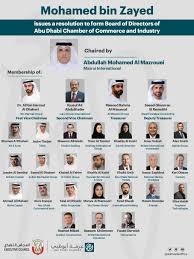 Mohamed bin Zayed issues a resolution to form a new Board of Directors for  Abu Dhabi Chamber of Commerce and Industry