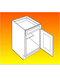 luxor base cabinet, white, 9 inch wide