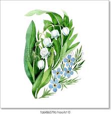 Freeart Fa64863796 Lily Of The Valley Bouquet Lily Of The Valley Free Art Prints