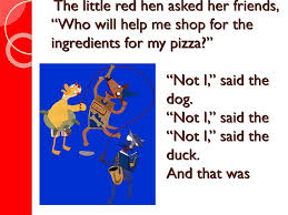 A little red hen activity that focuses on sensory play to help children retell the story. The Little Red Hen Makes A Pizza Ppt Download