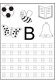 trace letter b worksheets activity shelter