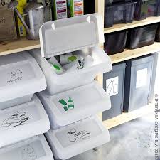 Afval Scheiden Rangements Et Organisation Rangement Maison Bacs De Recyclage