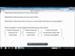 8 5 Rational Equations Work Problems Equations Words Algebra