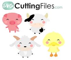 Download Cartoon Farm Animals Svg
