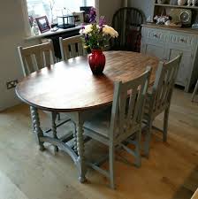 Beautiful Solid Oak Barley Twist Table And Chairs Upcycled Henrypaintsfurniture Barley Twist Table Table Table And Chairs