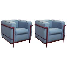 Pair Of Le Corbusier Villa Church Chairs By Cassina 1 Furniture Chair Armchair Vintage