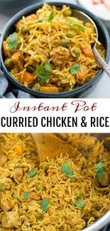 Instant Pot Chicken And Rice Curried Chicken And Rice Made In The Instant Pot Is Flavoure Curry Chicken And Rice Instant Pot Dinner Recipes Curry Rice Recipes