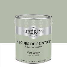Nuancier et testeur peinture : Peinture Mur Boiserie Radiateur Liberon Vert Sauge Velours 2 5 L Leroy Merlin