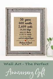50th Anniversary Gift Ideas The Perfect Anniversary Gift Celebrate The Man 50 Wedding Anniversary Gifts Anniversary Gifts For Parents 50th Anniversary Gifts