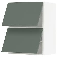 Shop wayfair for the best horizontal cabinet. Sektion Horizontal Wall Cabinet W 2 Doors Sektion White Bodarp Gray Green Ikeapedia