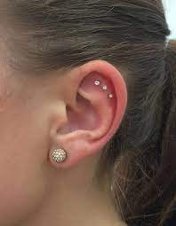 Triple Ear Piercing Give Yourself Enough Time After Your Piercing Is Completed Some Procedures Require Up To Earings Piercings Ear Jewelry Cool Ear Piercings