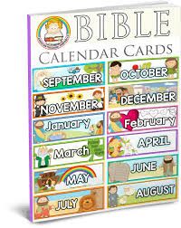 Bible Calendar Printables Christian Preschool Printables